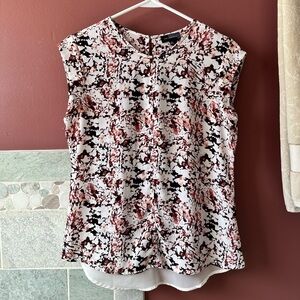 ⭐️The Limited Womens Pretty Blouse/Top. X-Small. Rust/Brown/White. (5 for $15)